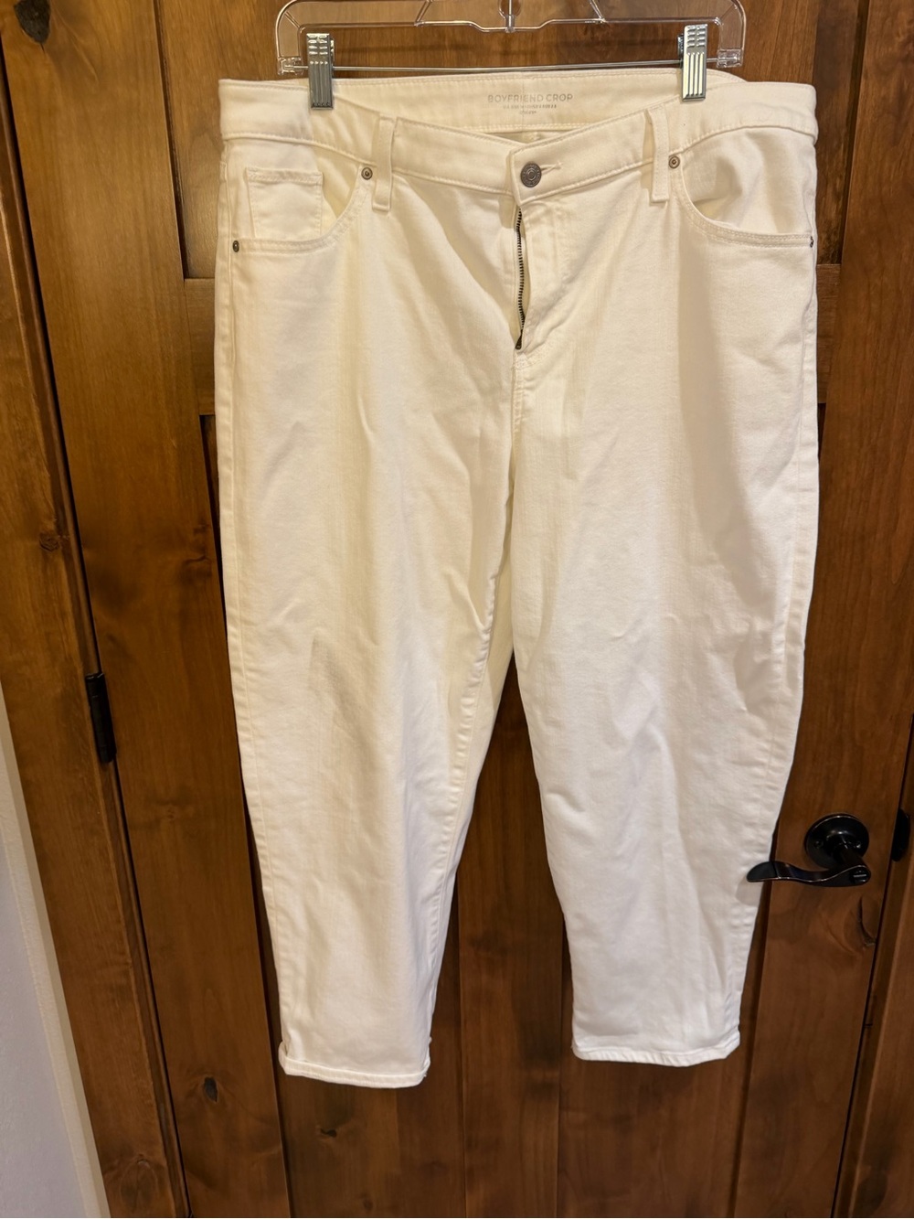 Chico's Women's Boyfriend Jeans in white